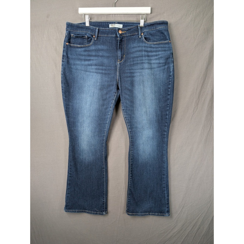 Signature by Levi‎ Strauss Gold Mid-Rise Bootcut Jeans 20S W35 L30 Blue Denim